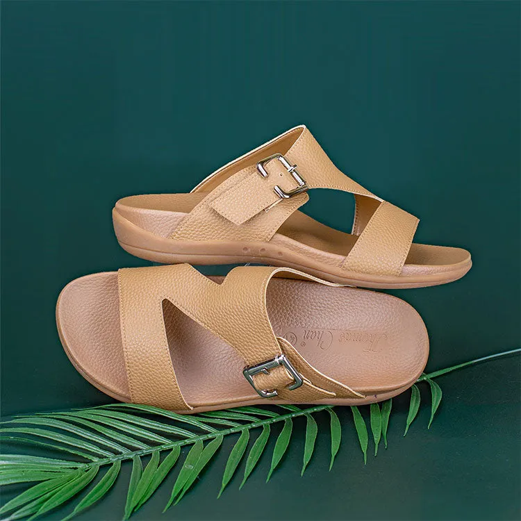 Men Zig Zag Buckle Sandals [Comfy Health Series][ODD SIZES LEFT]
