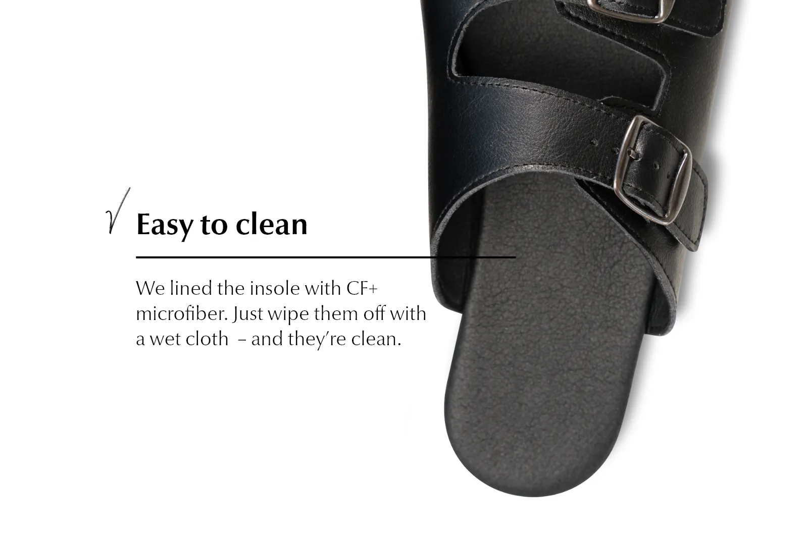 Men’s barefoot slip-on sandals black