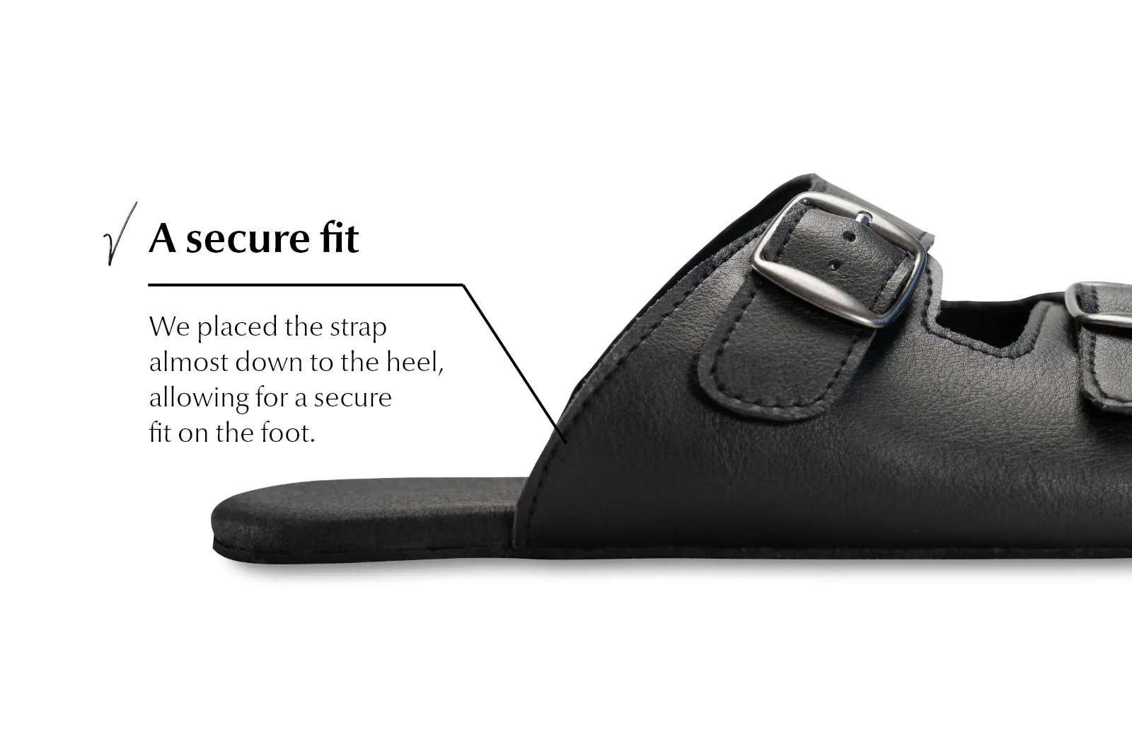 Men’s barefoot slip-on sandals black