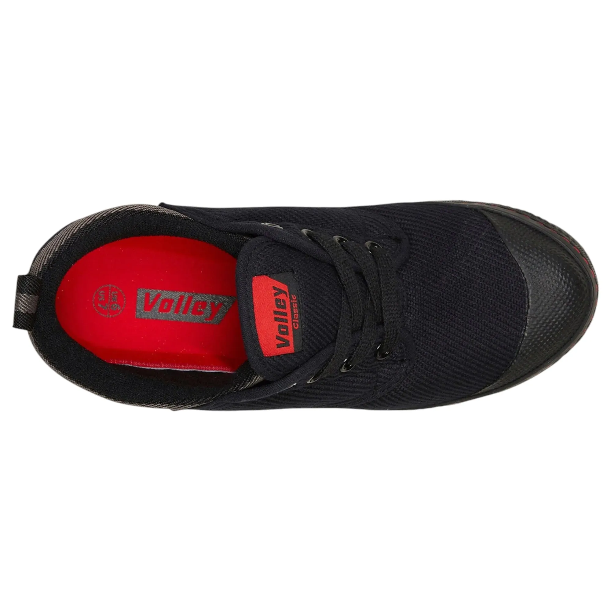 Mens Dunlop Classic Canvas Volleys Sneakers Casual Black Grey Shoes