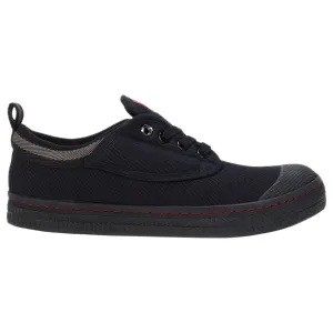 Mens Dunlop Classic Canvas Volleys Sneakers Casual Black Grey Shoes