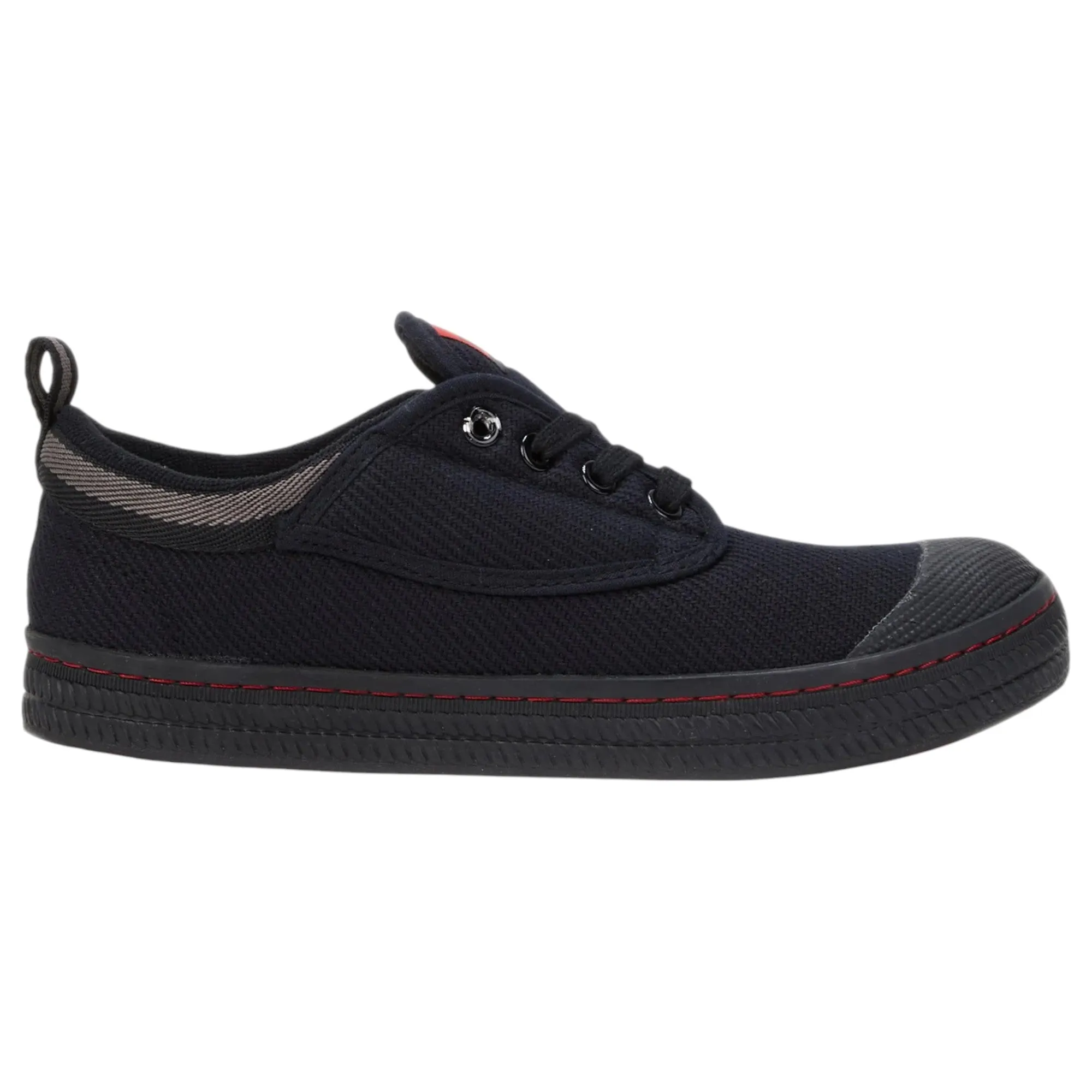 Mens Dunlop Classic Canvas Volleys Sneakers Casual Black Grey Shoes