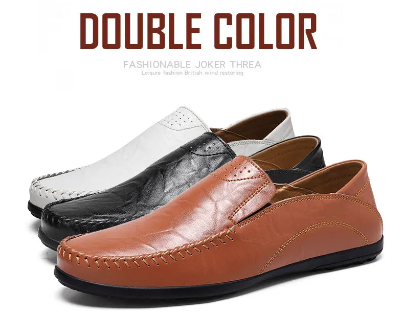 Men's Genuine Leather Moccasins | Casual Loafers