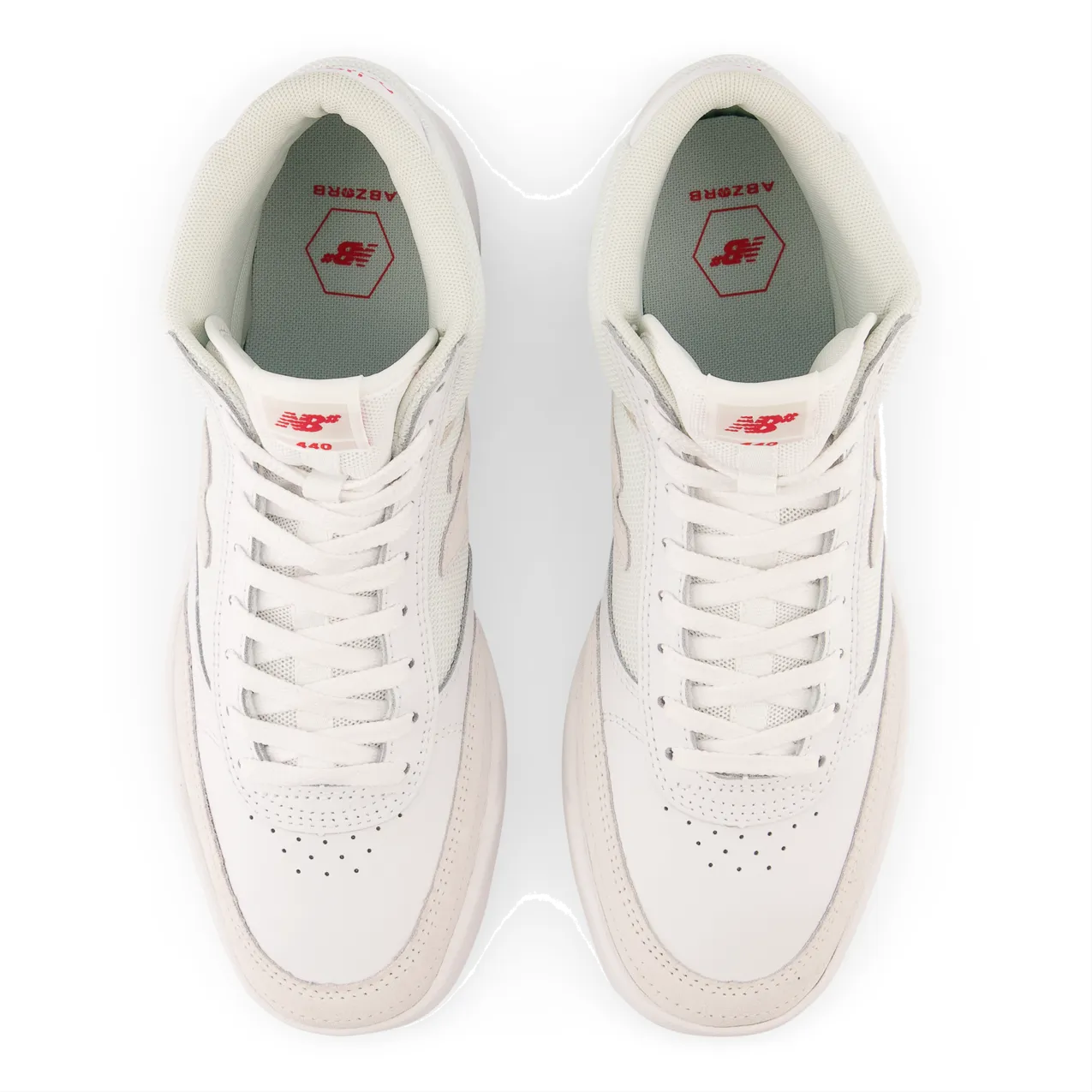 New Balance Numeric Men's 440 High White Red Shoes