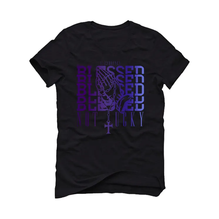 Nike Air Foamposite One “Eggplant” | illcurrency Black T-Shirt (Blessed not lucky)