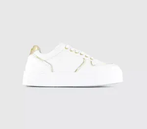 Office Fire Retro Platform Trainers White