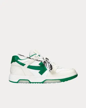OUT OF OFFICE "OOO" White / Green Low Top Sneakers