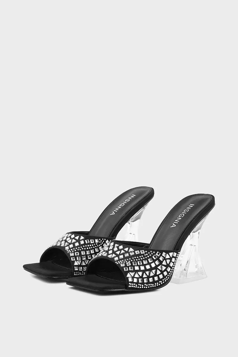 Party Wear Slip On I29292-Black