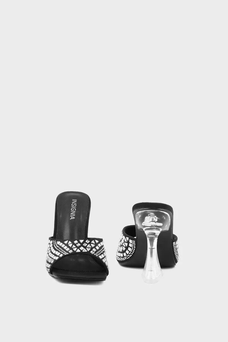 Party Wear Slip On I29292-Black