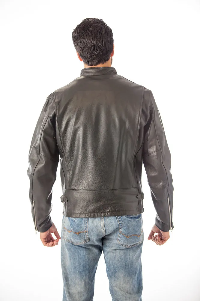REED Classic Motorcycle Leather Jacket Big and Tall Made in USA