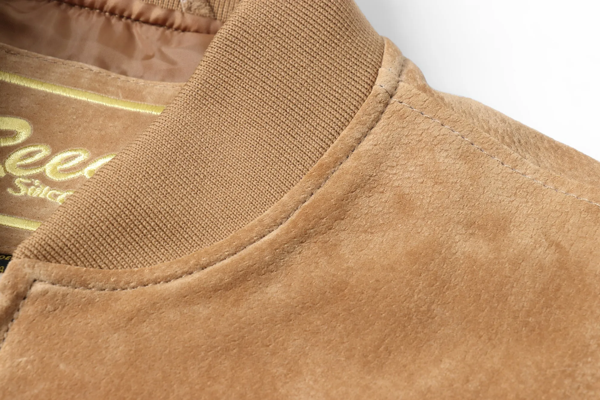 REED Men's Baseball Suede Leather Jacket (Imported)