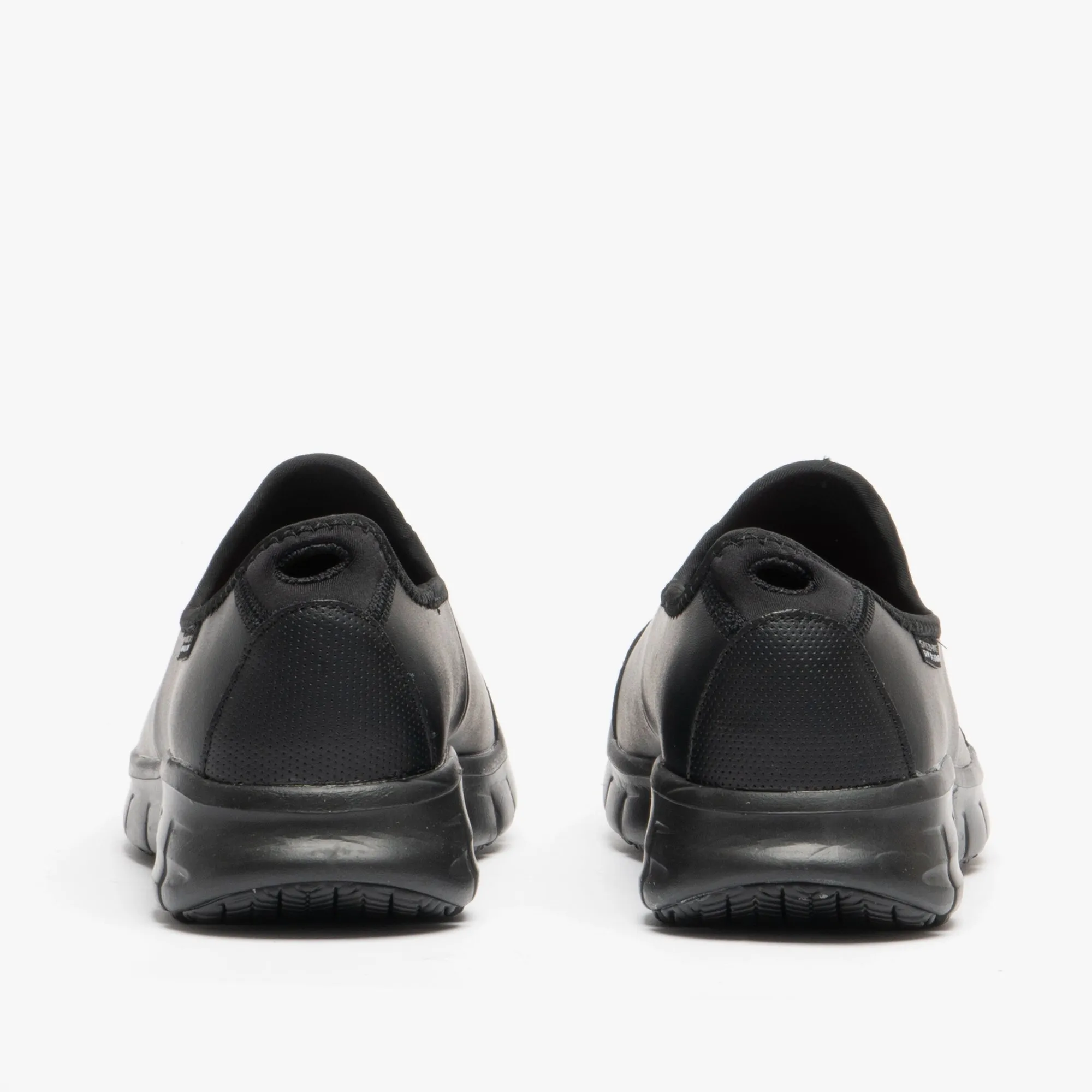 RELAXED FIT - SURE TRACK Ladies Leather Anti-Slip Shoes Black