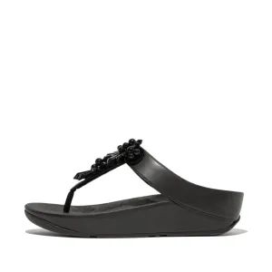 RUMBA Starbust-Bead Toe-Post Sandals