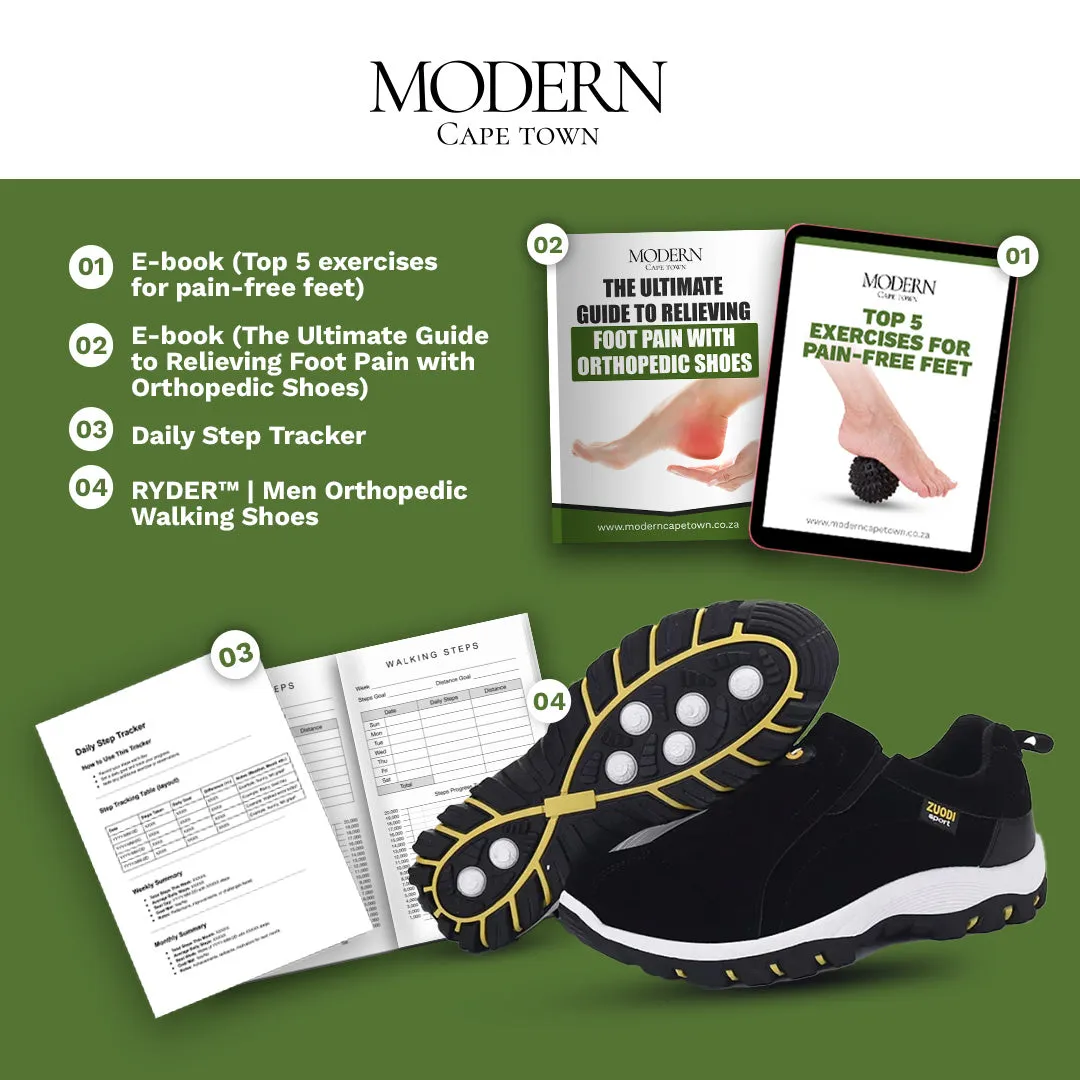 RYDER™ | Men Orthopedic Walking Shoes   FREE E-books
