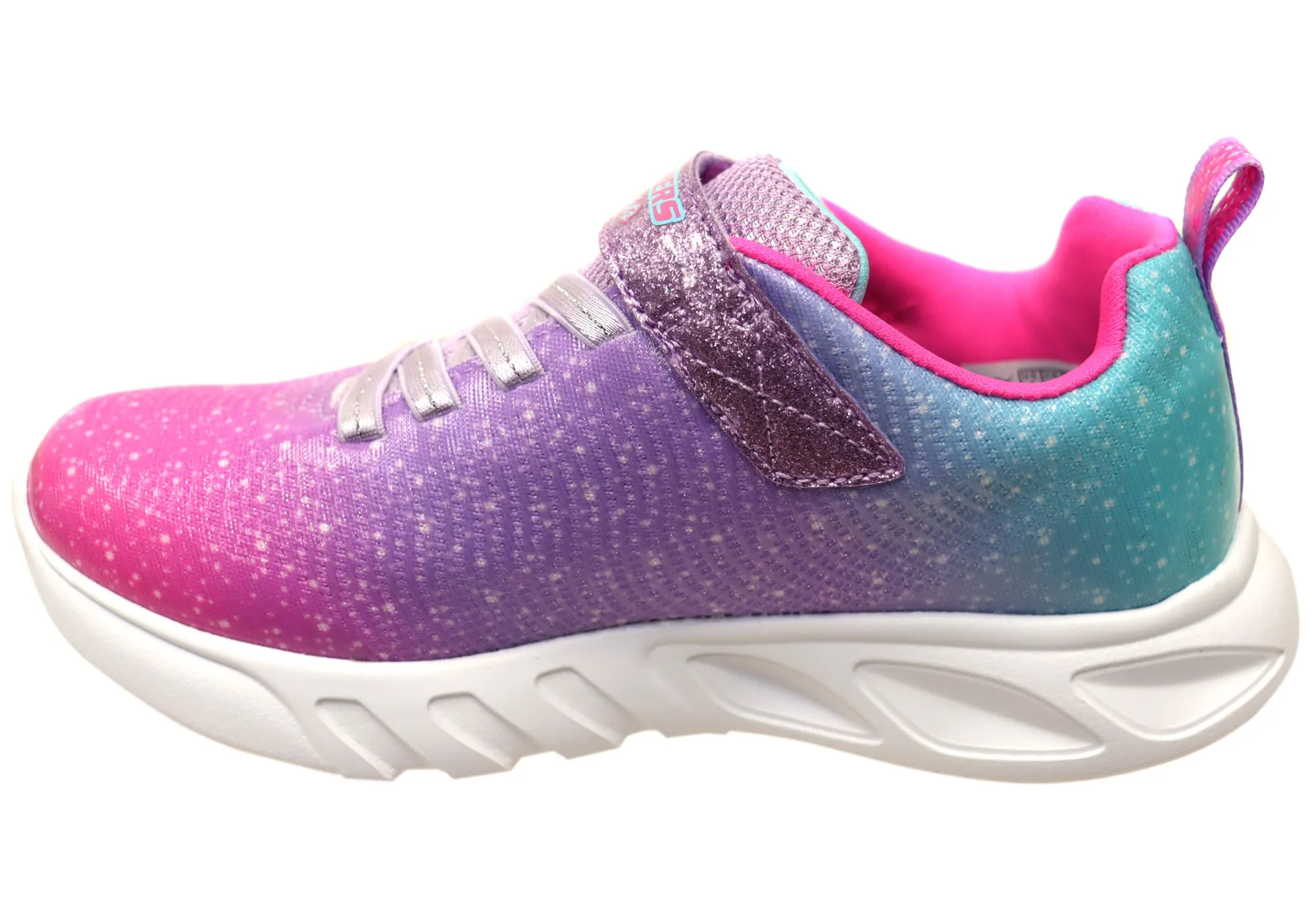 Skechers Kids S Lights Flicker Flash Ombre Dreamer Light Up Shoes