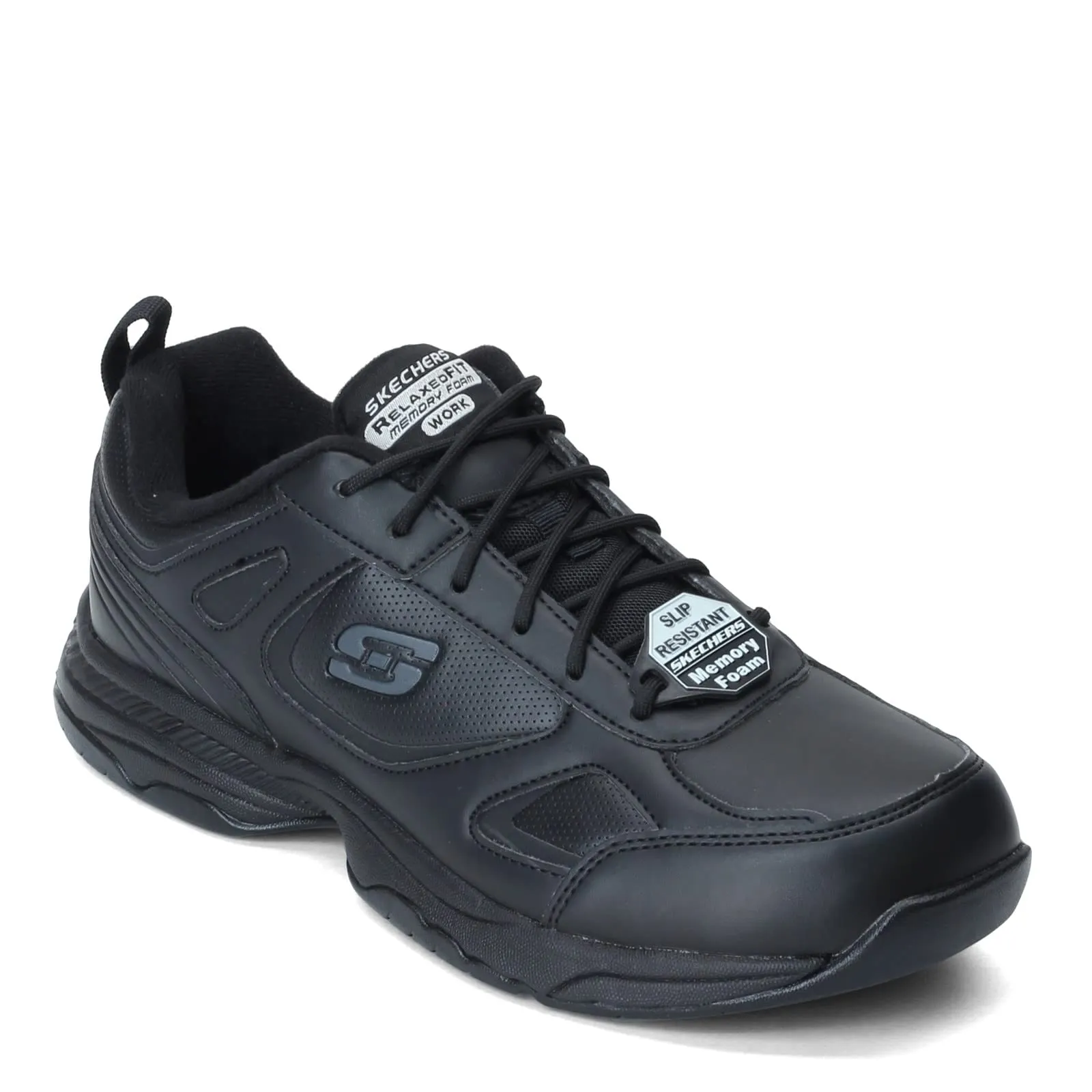 Skechers Men's Dighton Black Work Shoes