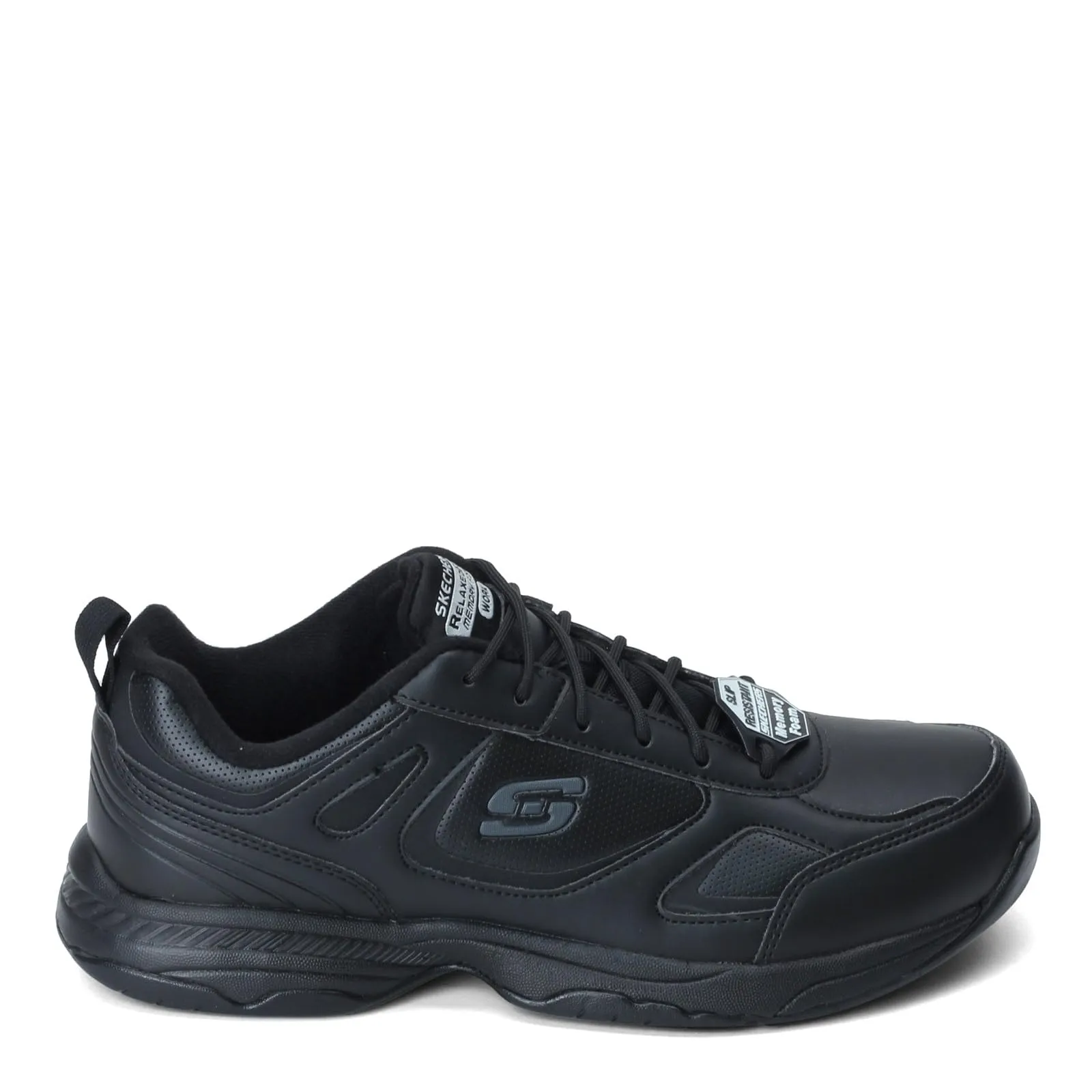 Skechers Men's Dighton Black Work Shoes