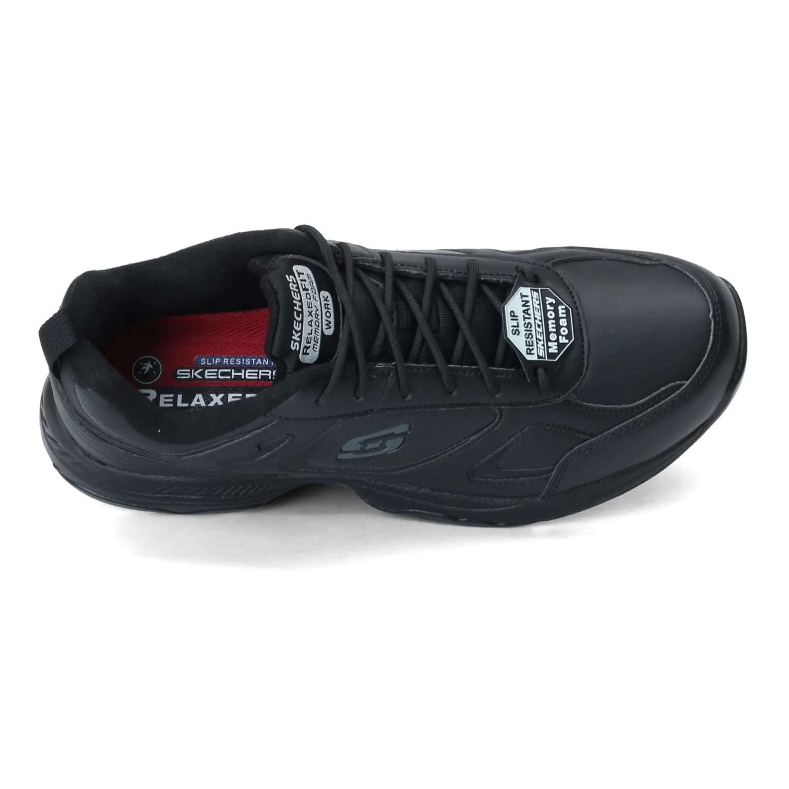 Skechers Men's Dighton Black Work Shoes