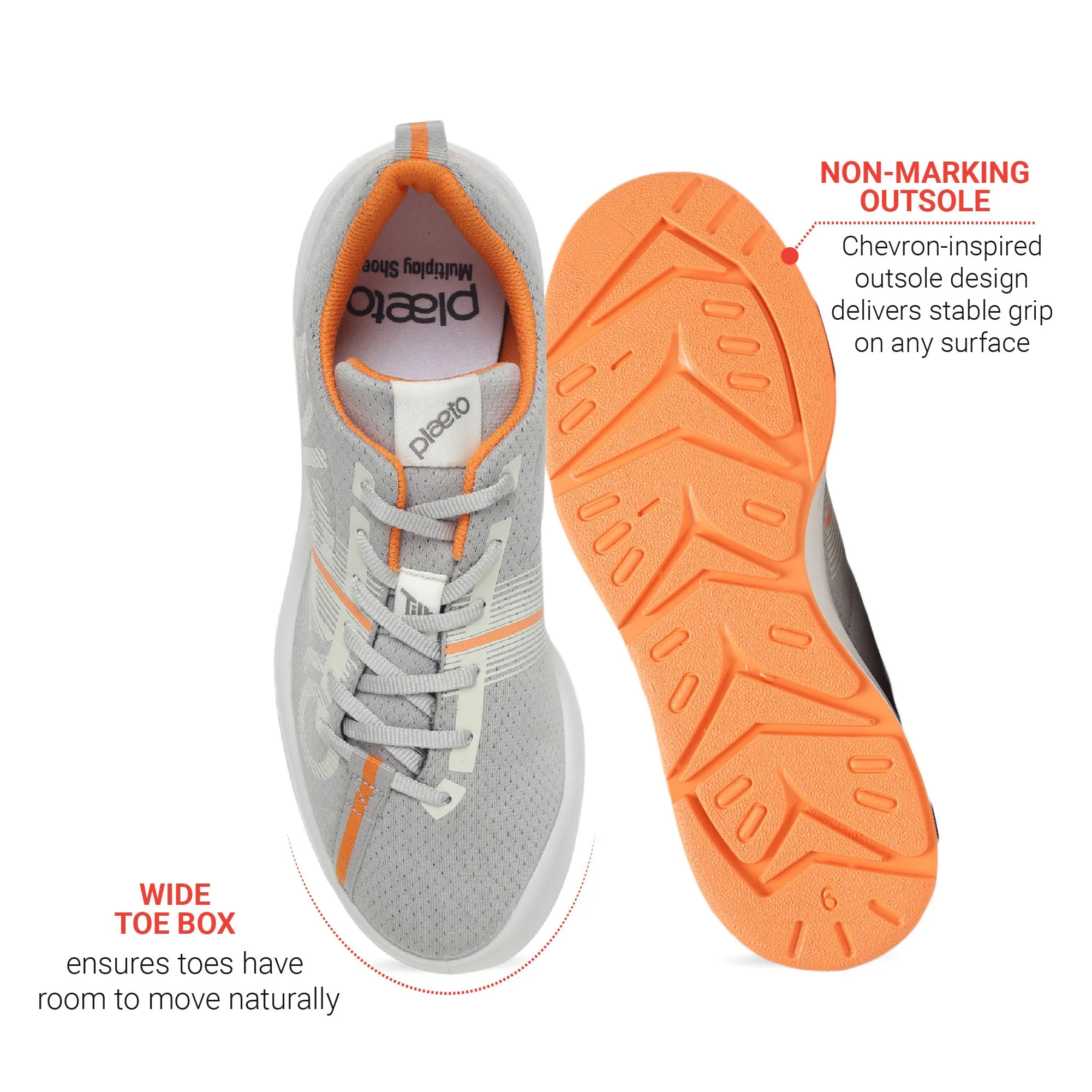 Slam 2.0 Men's Sports Shoes - Grey / Grey