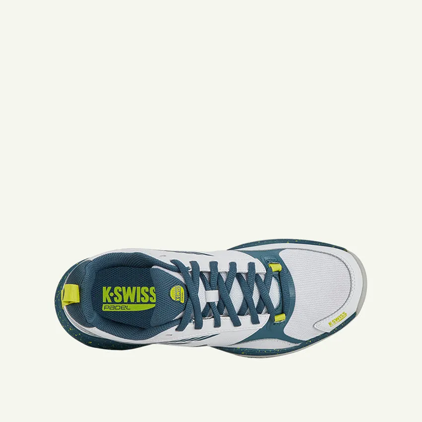 SPEEDEx Padel Men's Shoes - White/Indian Teal/Evening Primrose