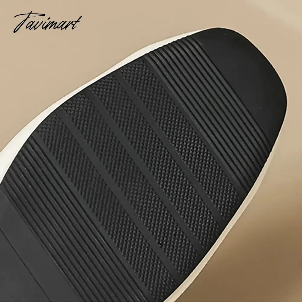 TAVIMART -  spring and autumn women's shoes Korean style work and party wear Ladies' casual flats mary jane boat shoes Large size 41-43