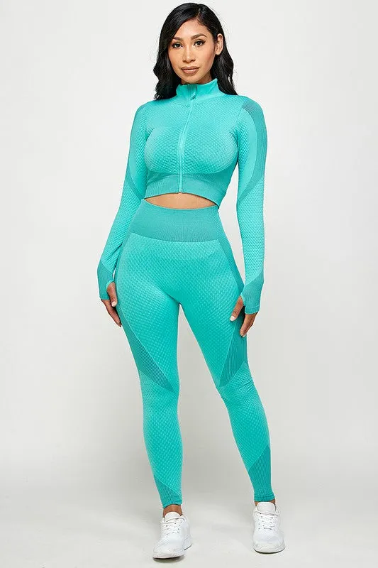 Textured Scuba 2-Piece Set (New Colors)
