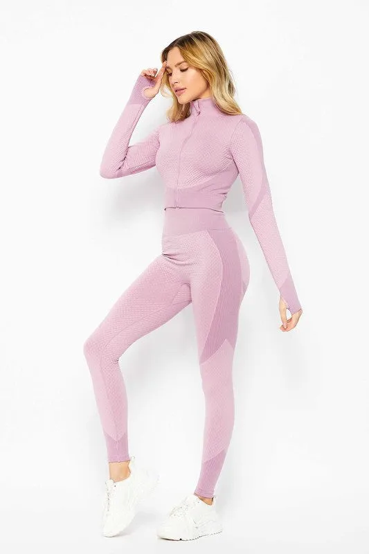 Textured Scuba 2-Piece Set (New Colors)