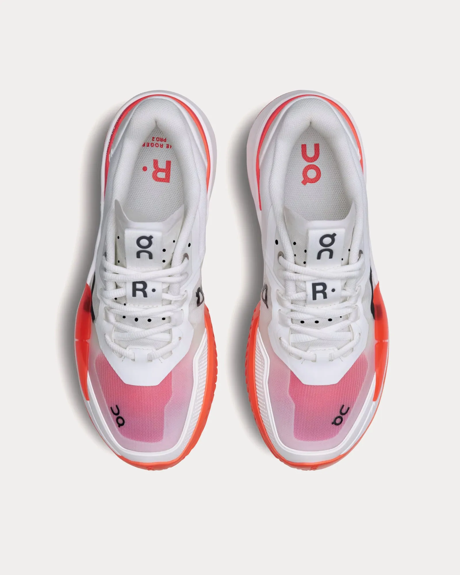 The Roger Pro 2 White / Flame Tennis Shoes