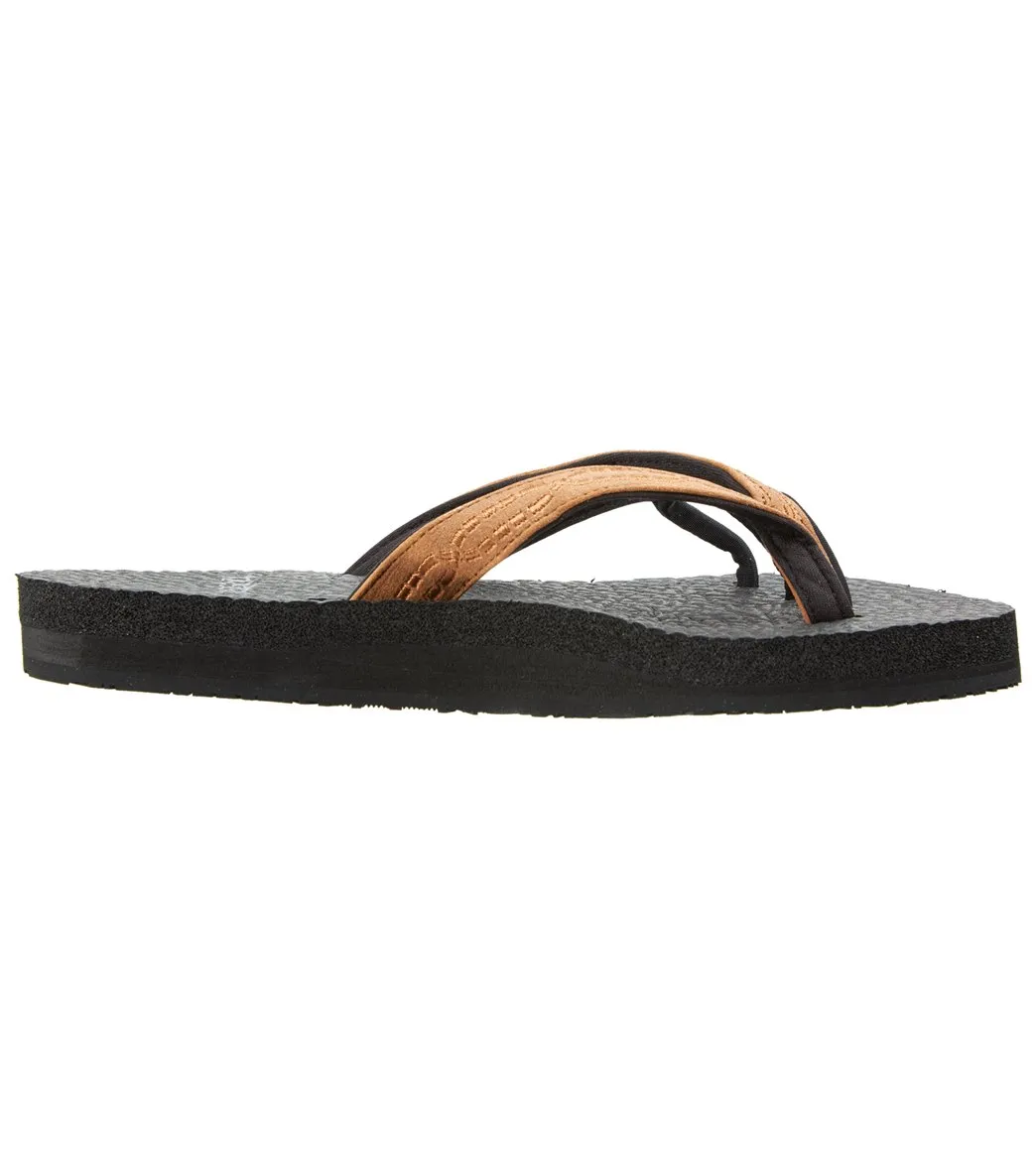 Toesox Women's Serena Flat Tan