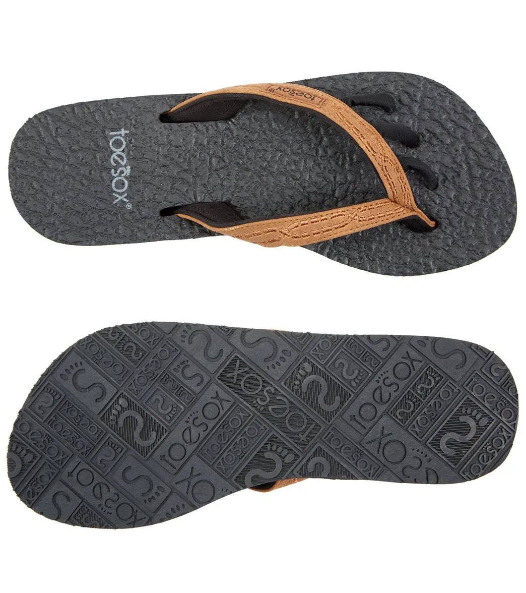 Toesox Women's Serena Flat Tan