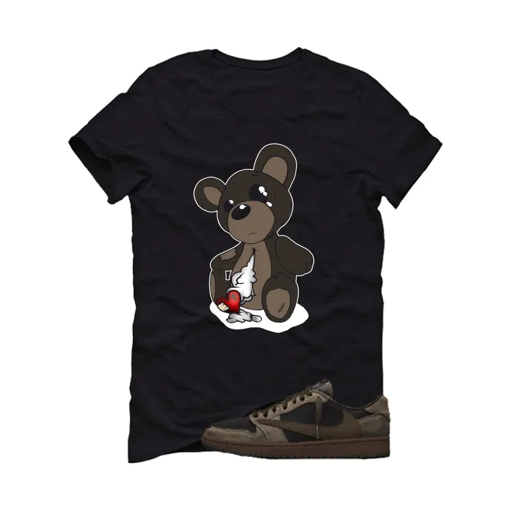 Travis Scott x Air Jordan 1 Low OG Velvet Brown Black T-Shirt (Teddy)| illcurrency