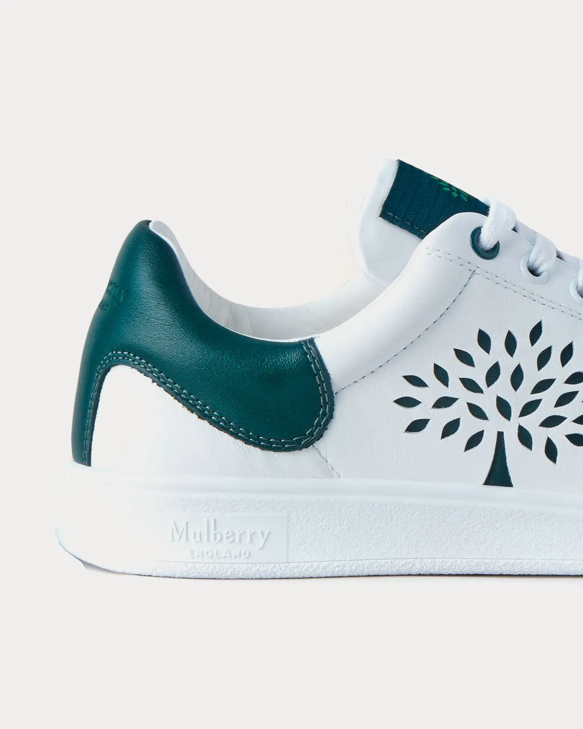Tree Tennis Bovine Leather Military Green Low Top Sneakers
