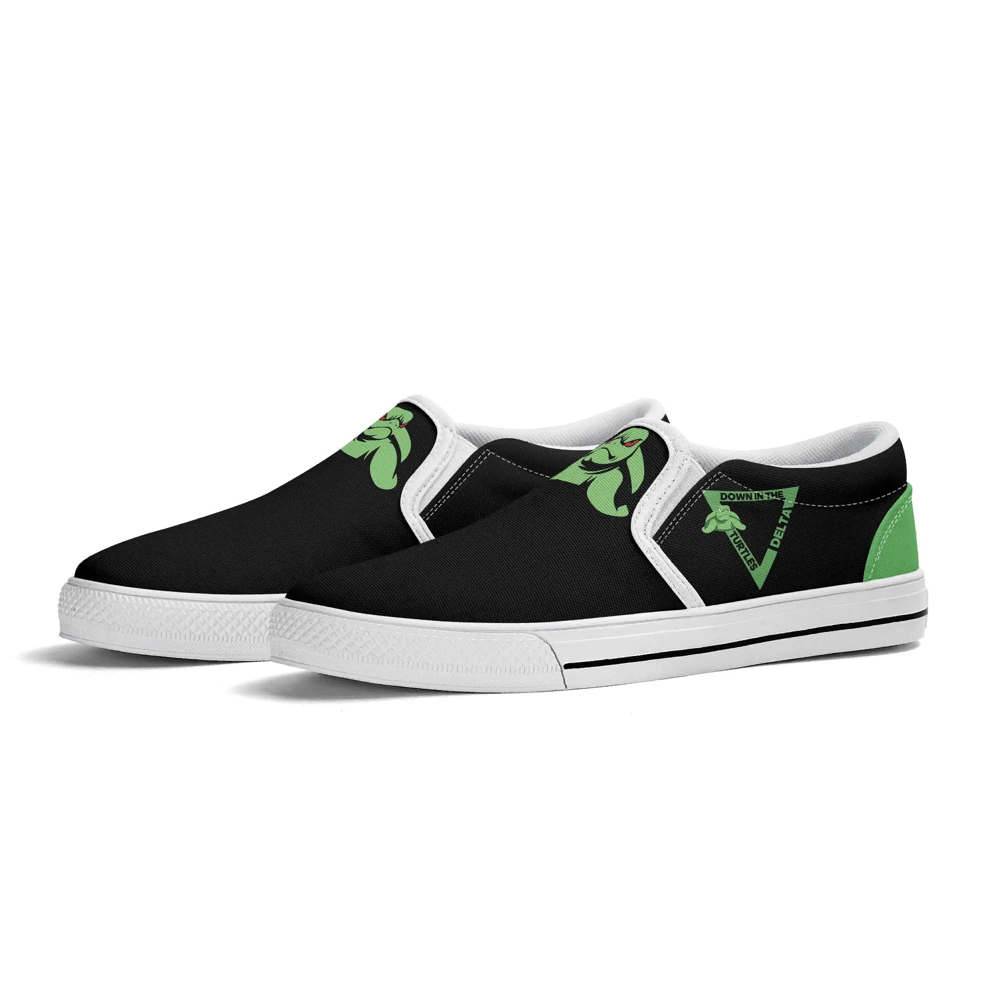 Turtle  Womens Rubber Slip On Shoes