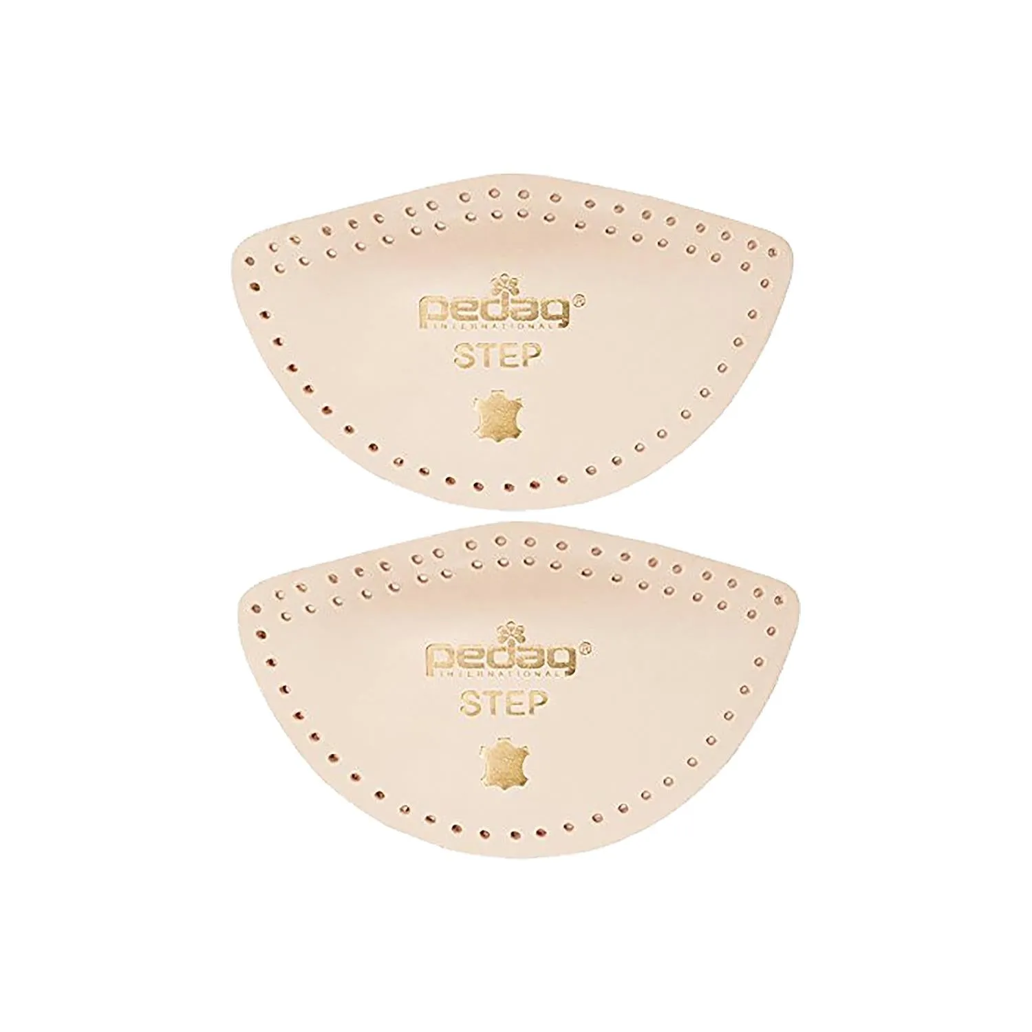 Unisex Pedag Longitudinal Arch Supports with Self-Adhesive Beige Leather