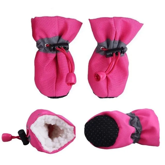 Waterproof Pet Dog Soft-Soled Shoes Anti-Slip Rain Footwear