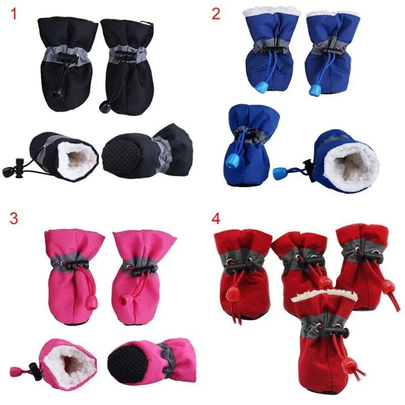 Waterproof Pet Dog Soft-Soled Shoes Anti-Slip Rain Footwear