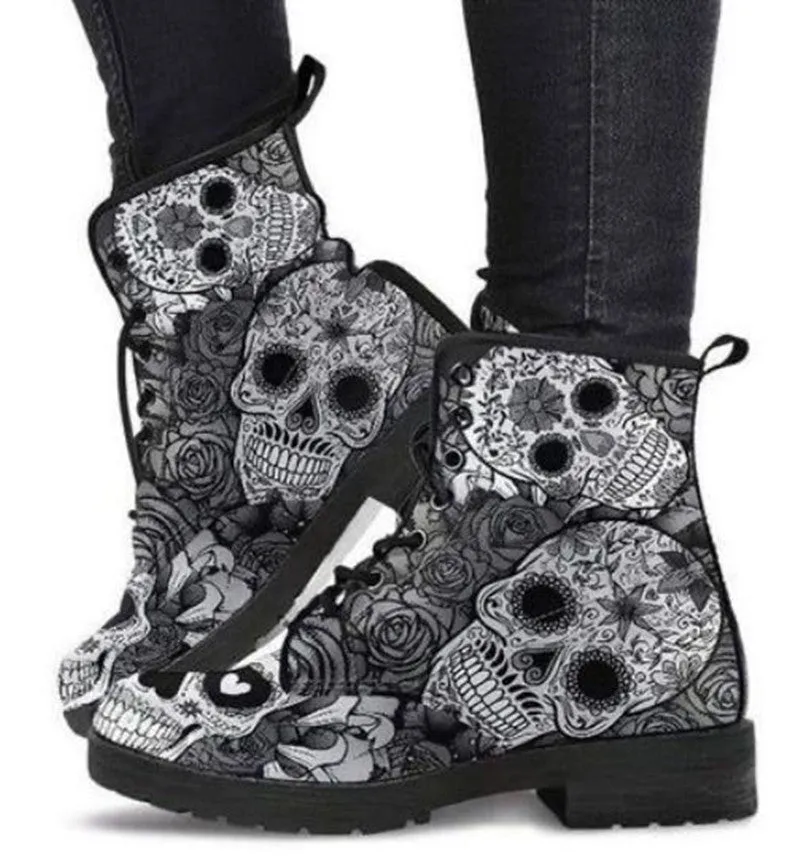 Women's Printed High-Top Boots