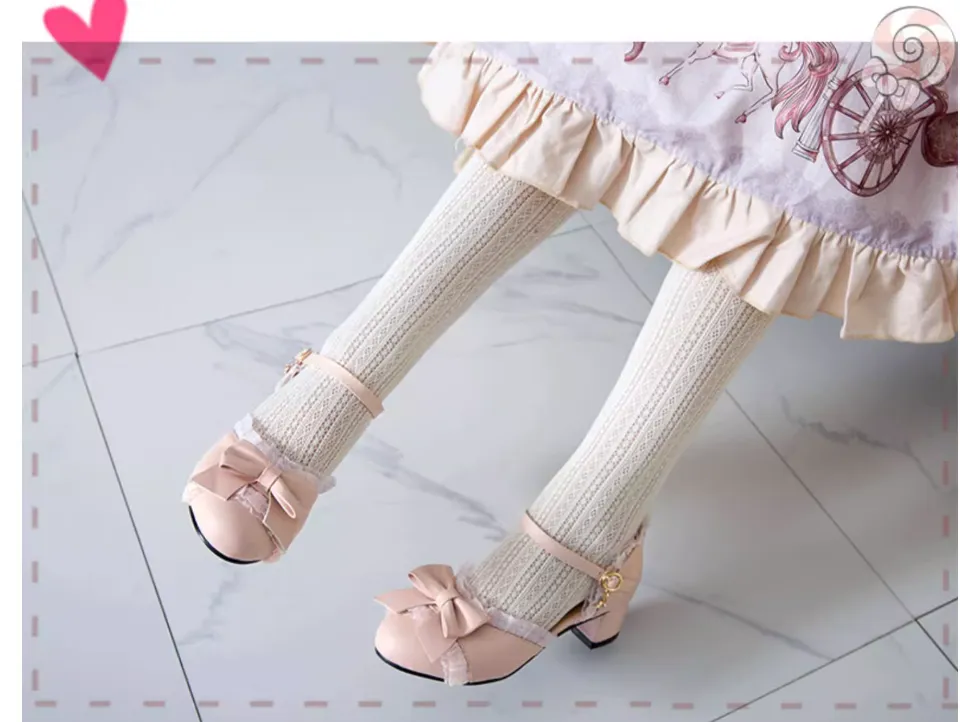 Yana~Sweet Lolita Shoes Round Toe Students Chunky Heel