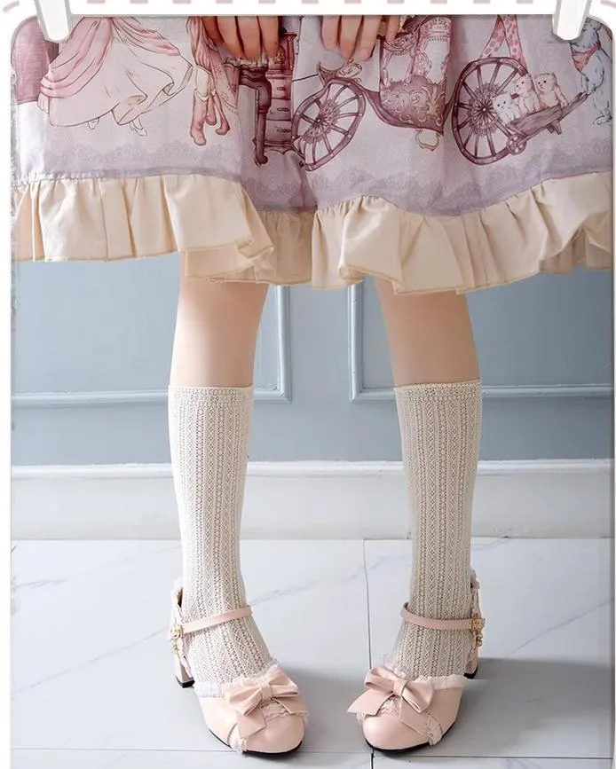 Yana~Sweet Lolita Shoes Round Toe Students Chunky Heel