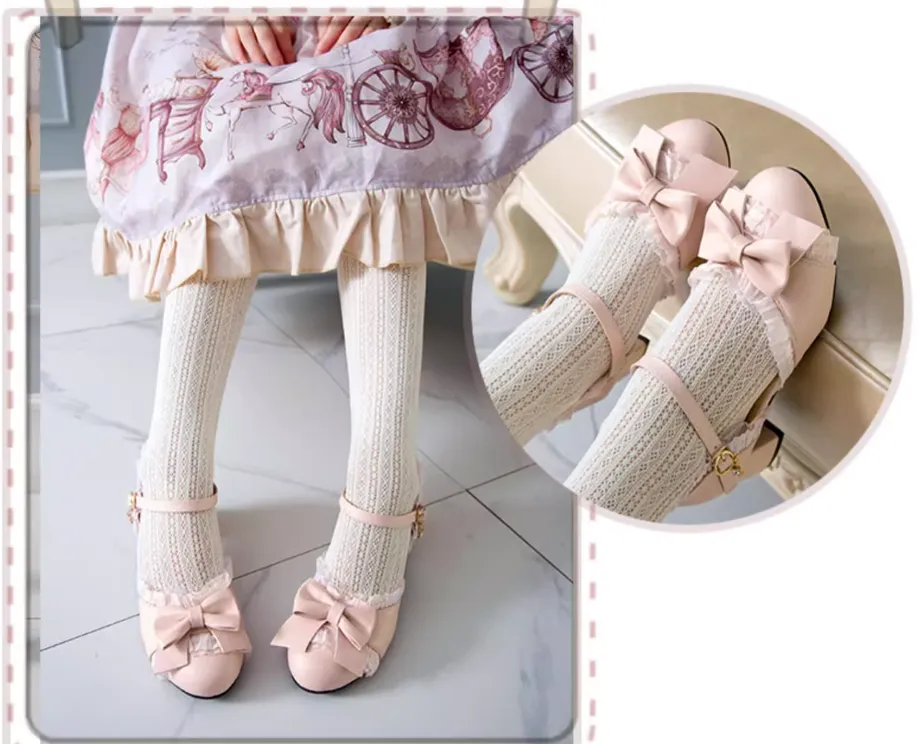 Yana~Sweet Lolita Shoes Round Toe Students Chunky Heel