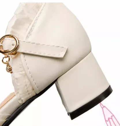 Yana~Sweet Lolita Shoes Round Toe Students Chunky Heel